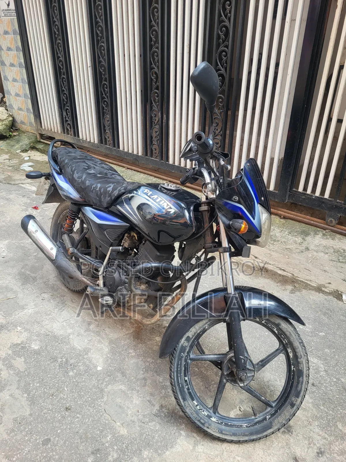 বাাজাজ প্ল্যাটিনা ১২৫ ২০১২ কালো