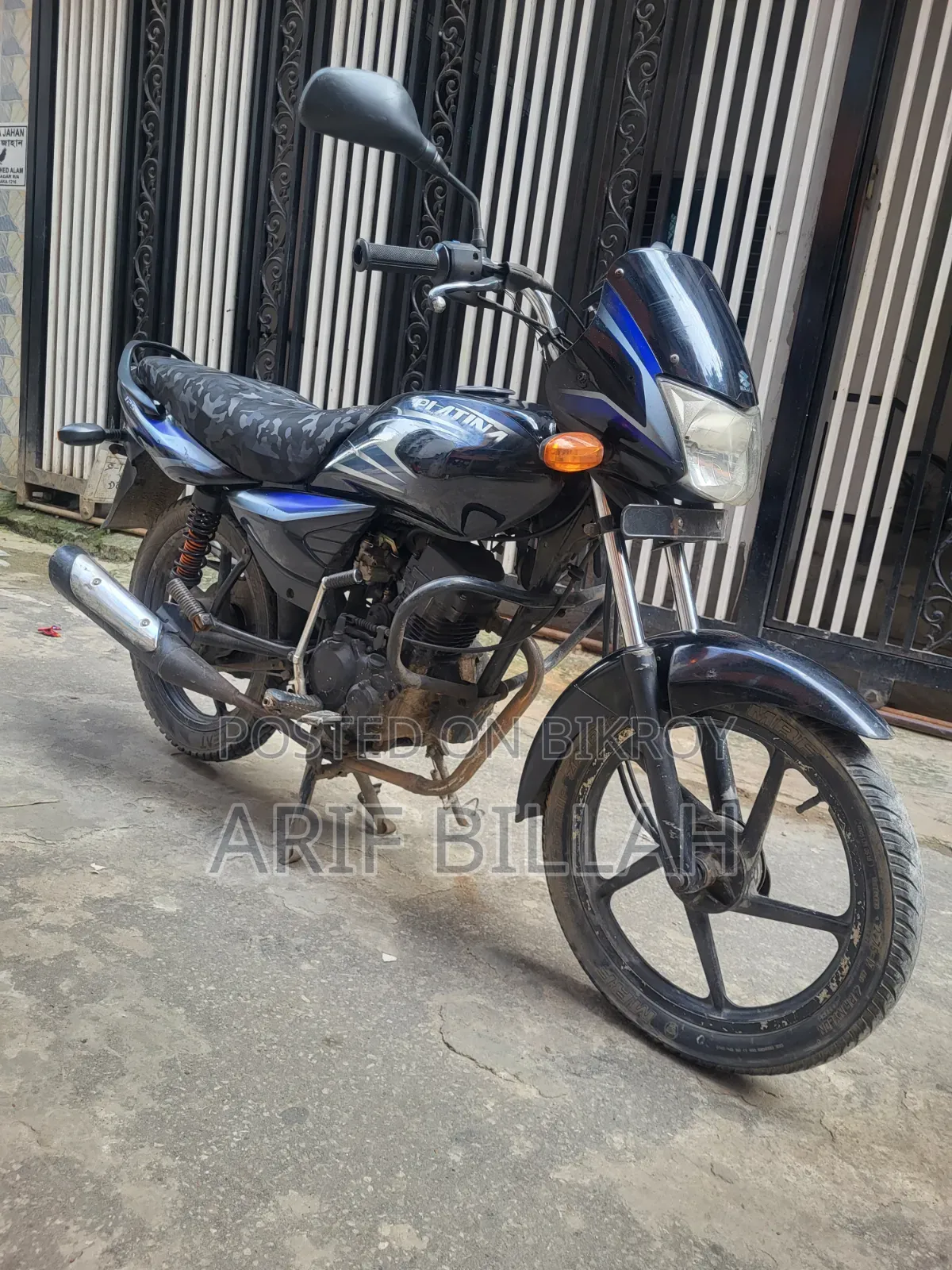 বাাজাজ প্ল্যাটিনা ১২৫ ২০১২ কালো