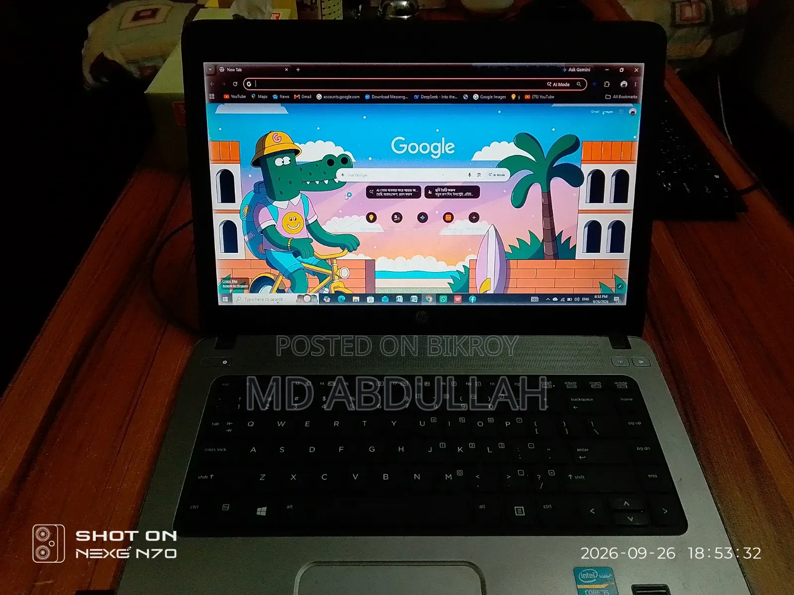 Laptop HP ProBook 440 4GB Intel Core i5 HDD+SSD 60GB