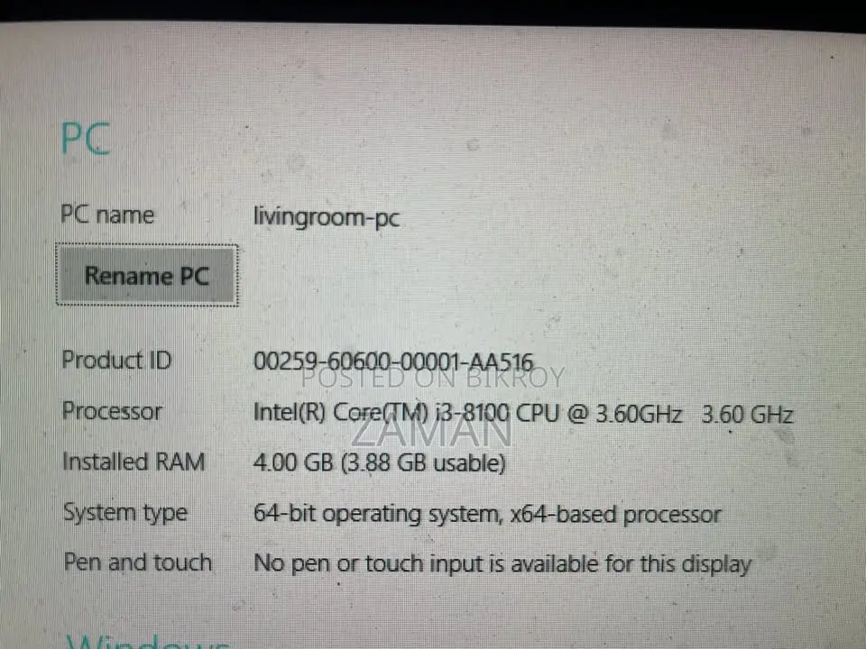 Gigabyte GA-H110MSTX-HD3-ZK 4GB Intel Core i3 SSD 128GB