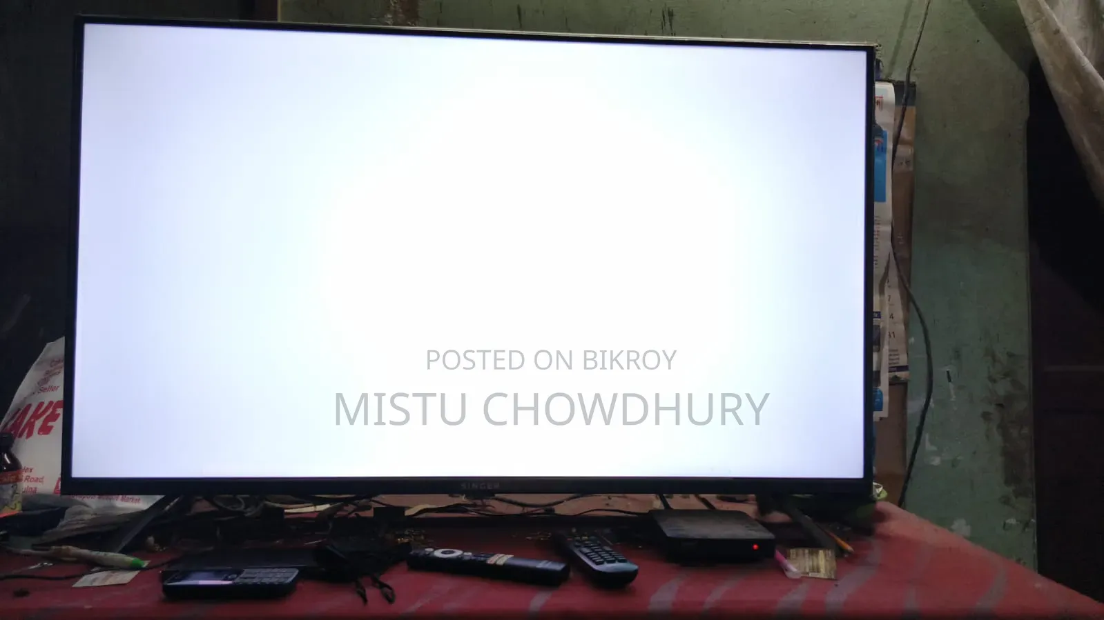 ৪৩" সিঙ্গার ফ্রেমলেস গুগল টিভি