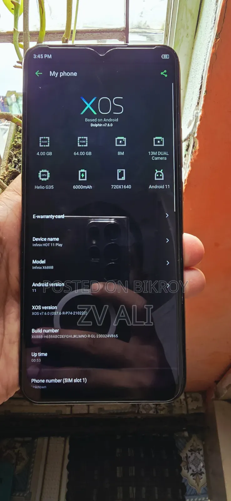 ইনফিনিক্স হট ১০ প্লে ৬৪ জিবি গ্রে