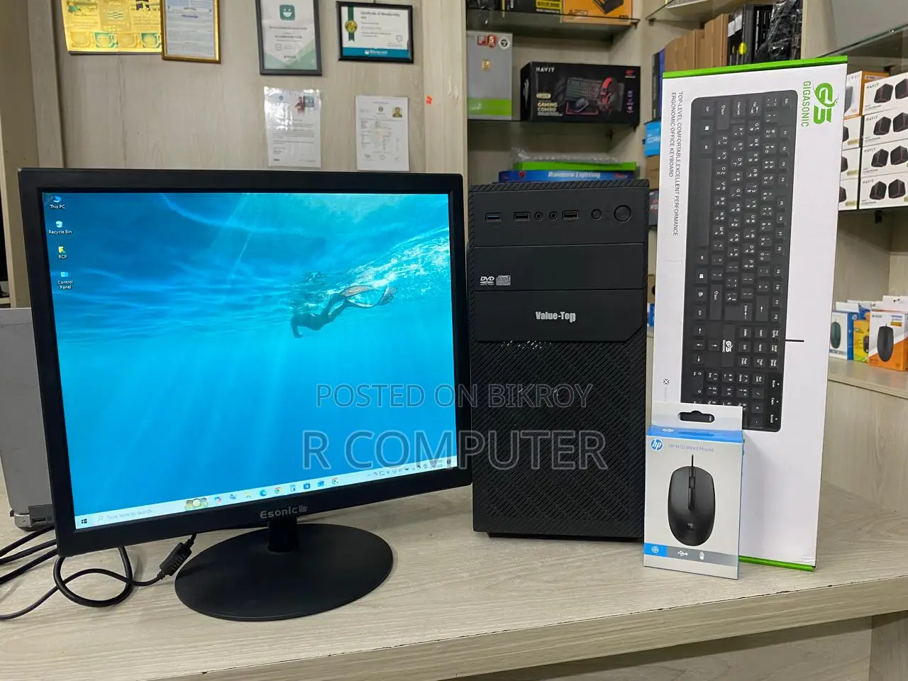 Desktop Computer Gigabyte 8GB Intel Core i5 SSD 128GB