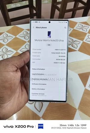 Samsung Galaxy Note 20 Ultra 5G 256 GB White