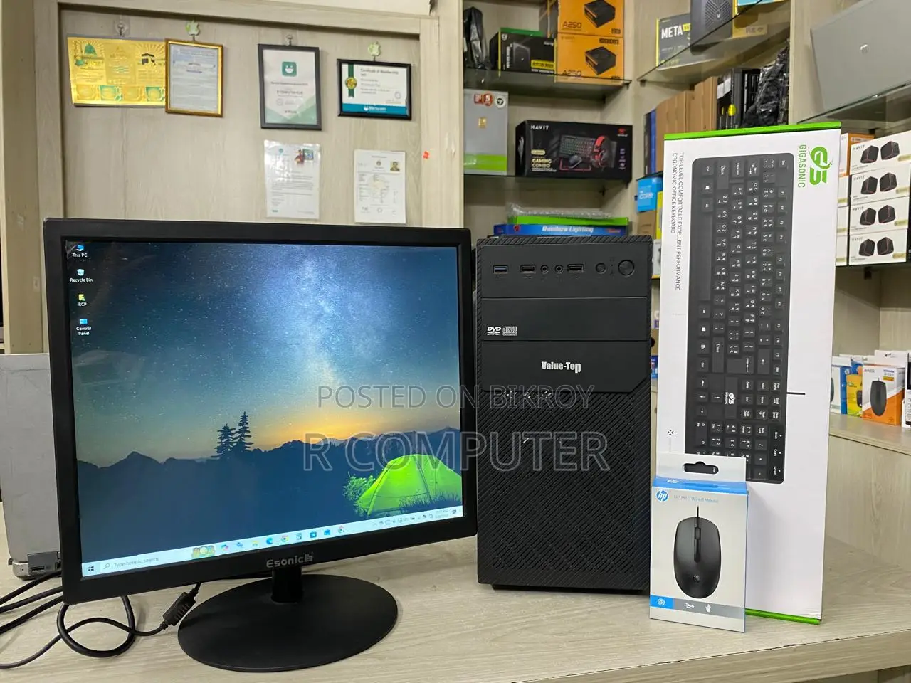 Desktop Computer Gigabyte 8GB Intel Core i5 SSD 128GB