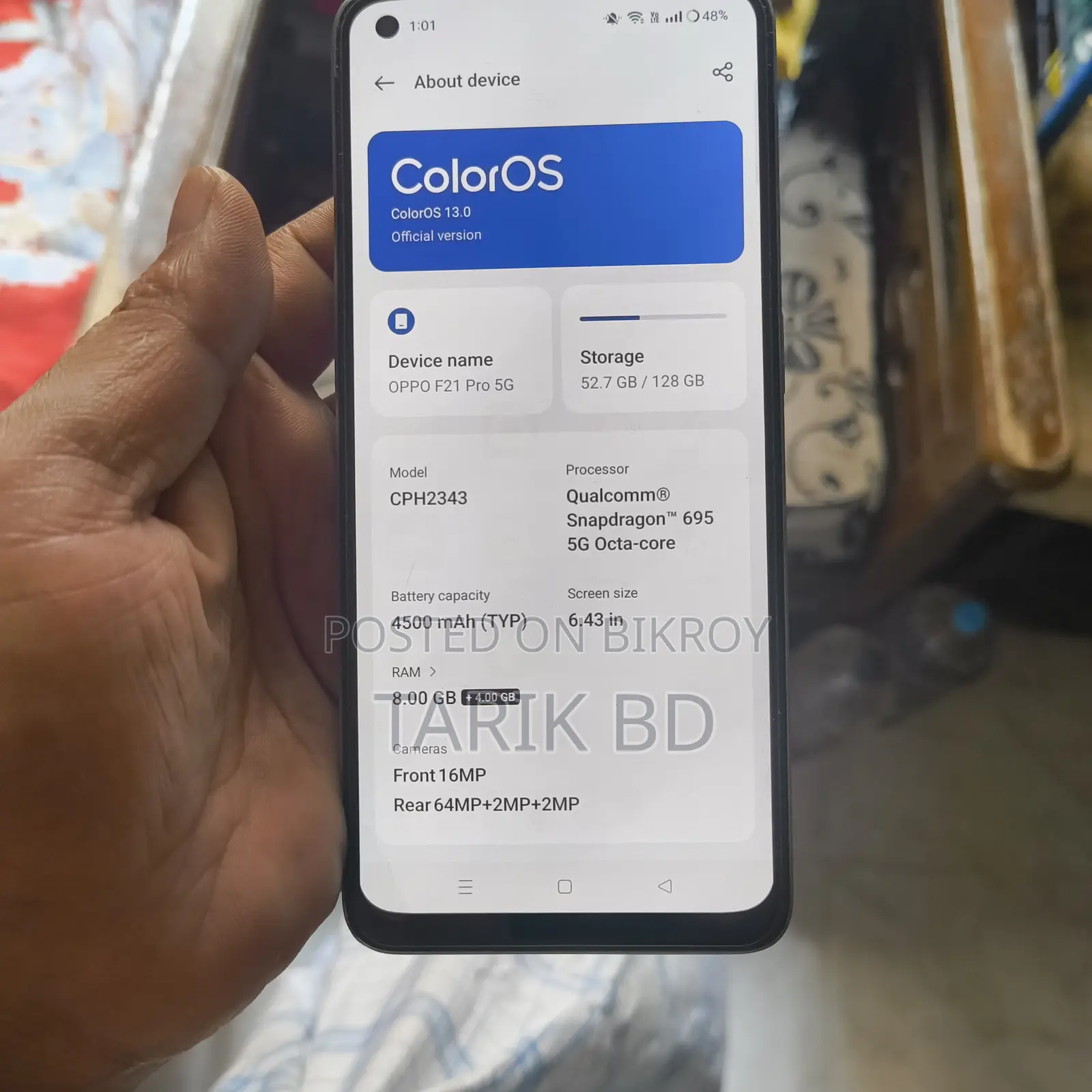 Oppo F21 Pro 5G 128 GB Silver