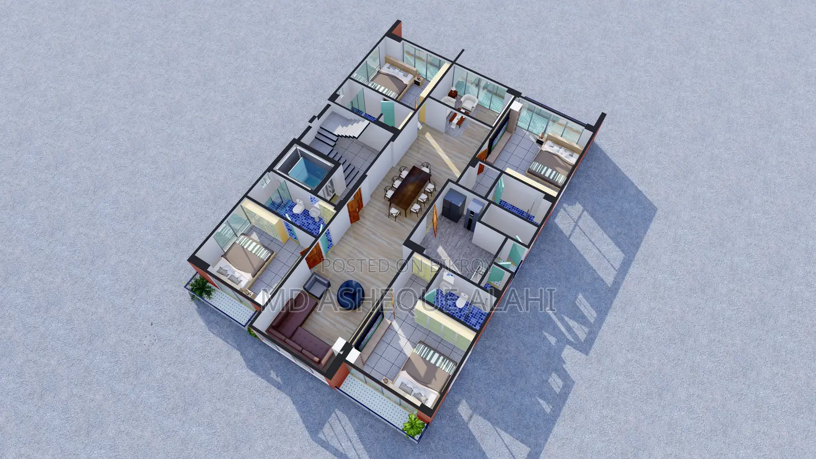 Furnished 4-Bedroom Apartment in Jolshiri Abason for sale