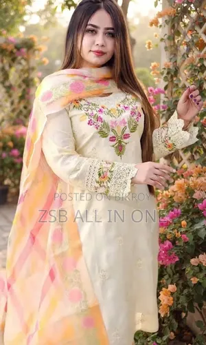 🌸✨ এলিগেন্ট এমব্রয়ডারি থ্রি পিস কালেকশন ✨🌸