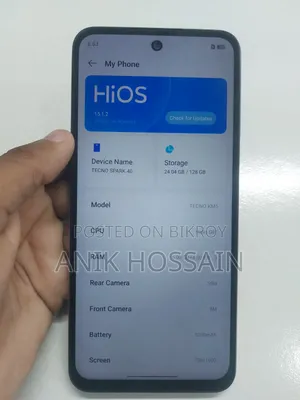 Tecno Spark 40 128 GB Gray