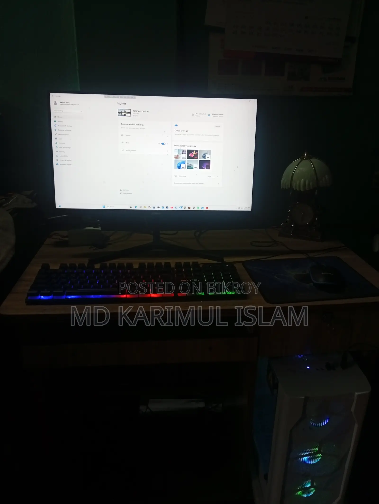 Desktop Computer 8GB Intel Core i5 SSD 500GB
