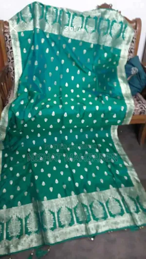 Nibir Bottle Green Bridal Lehenga