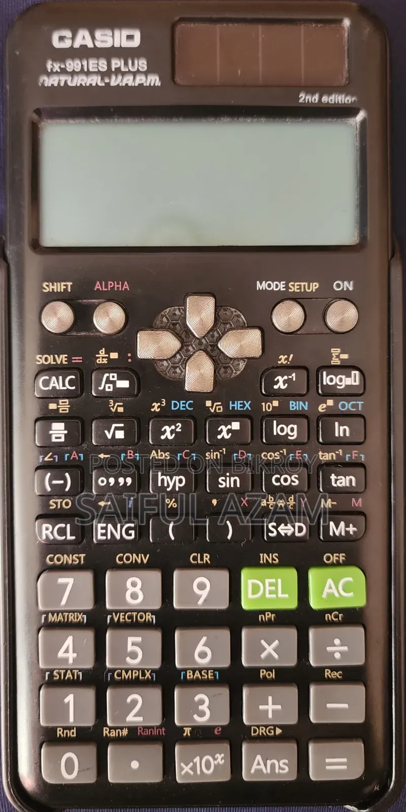 Casio Fx-991es PLUS Scientific Calculator (Used-Fresh Condition)