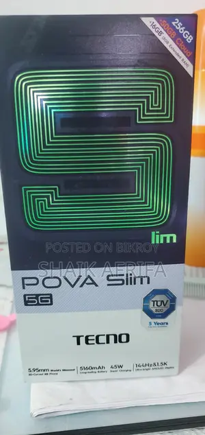 টেকনো পোভা স্লিম ৫জি ২৫৬ জিবি হোয়াইট