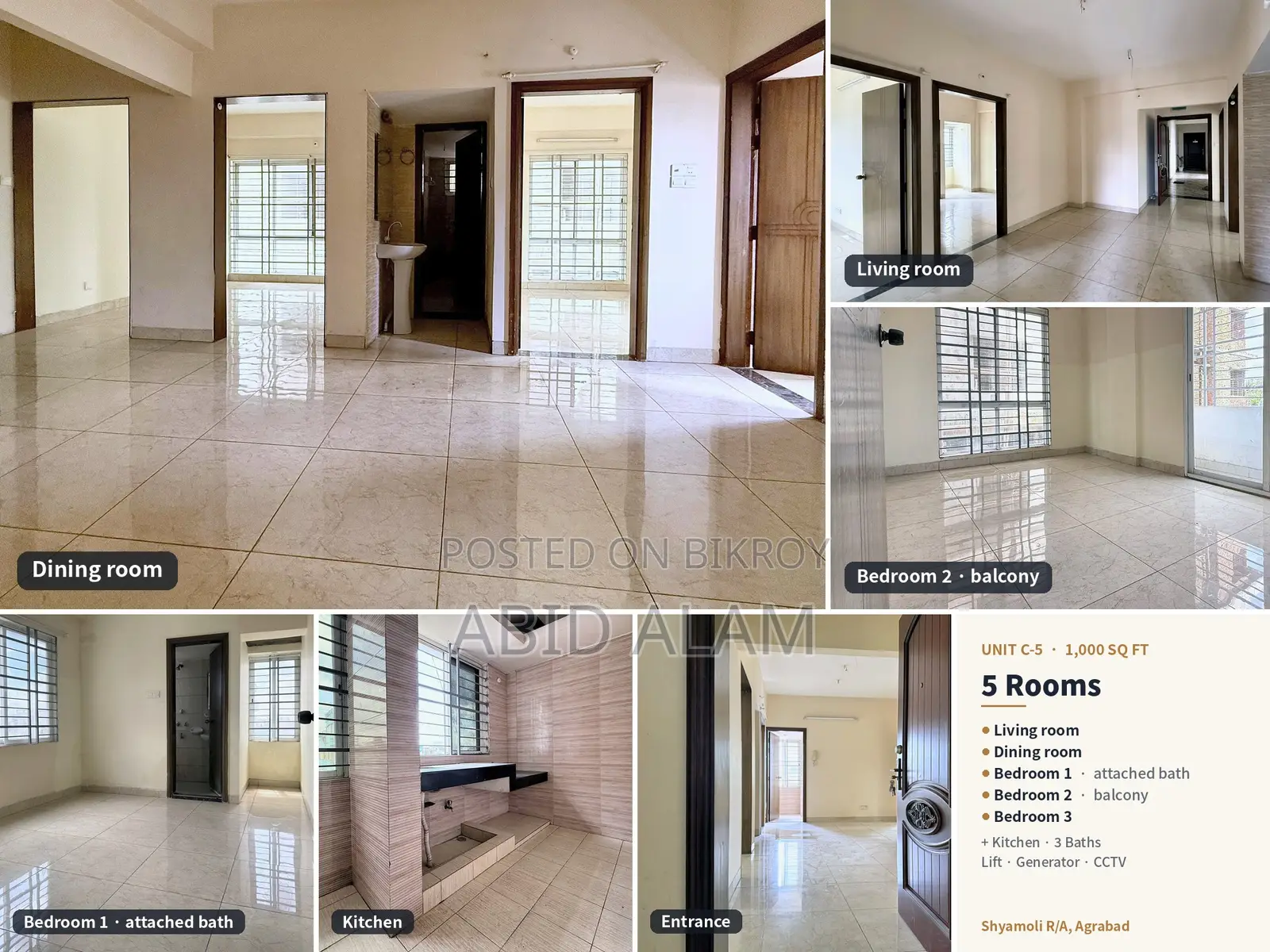 3-Bedroom Apartment in Anatolia, Agrabad for rent
