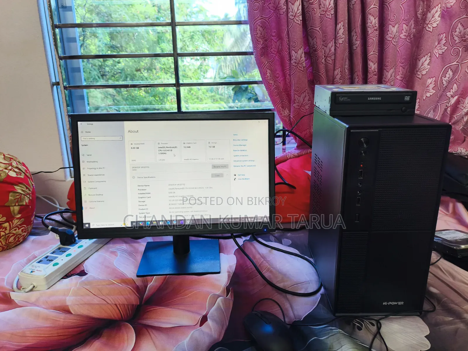 Desktop Computer 8GB Intel Core i3 SSHD+SSD 128GB