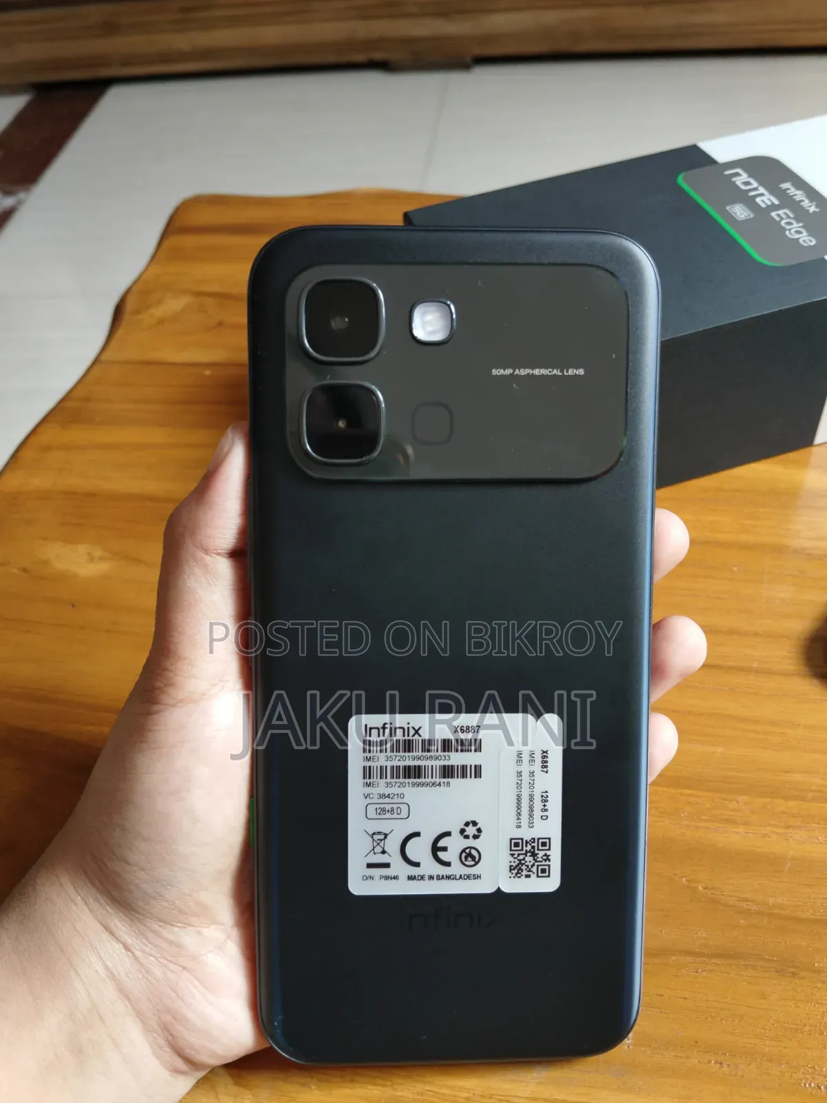 New Infinix Note Edge 128 GB Black