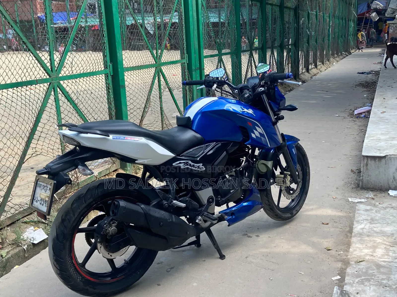 TVS Apache 160 4V 2019 Blue