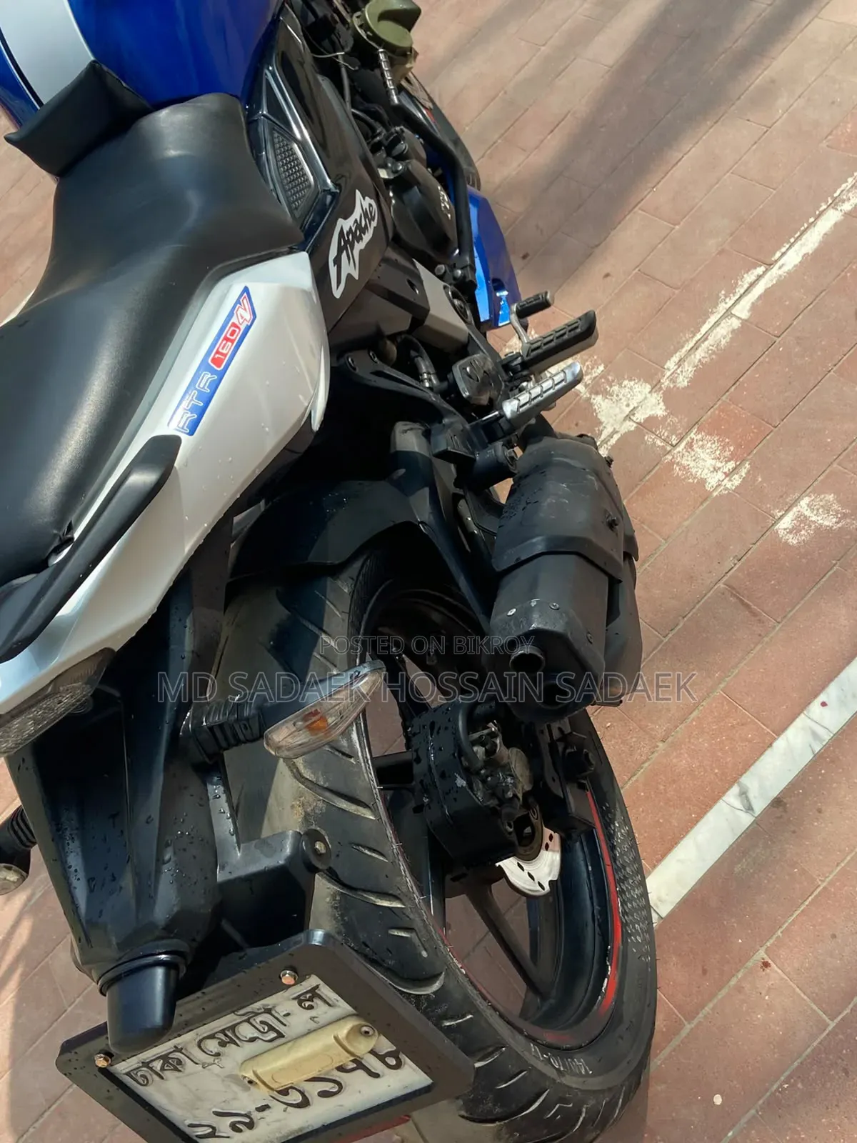 TVS Apache 160 4V 2019 Blue