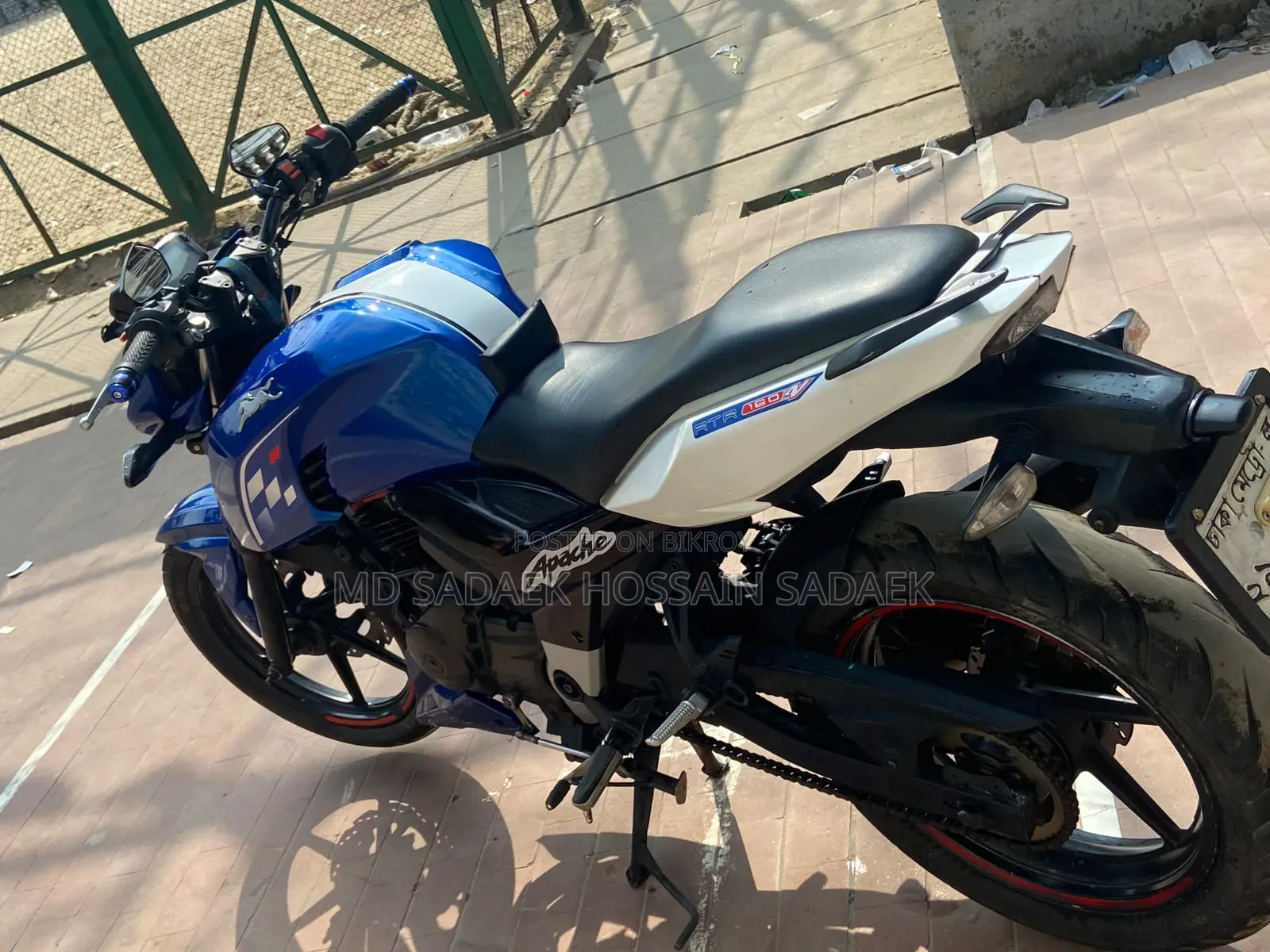 TVS Apache 160 4V 2019 Blue