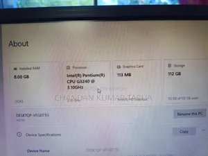 Desktop Computer 8GB Intel Core i3 SSHD+SSD 128GB