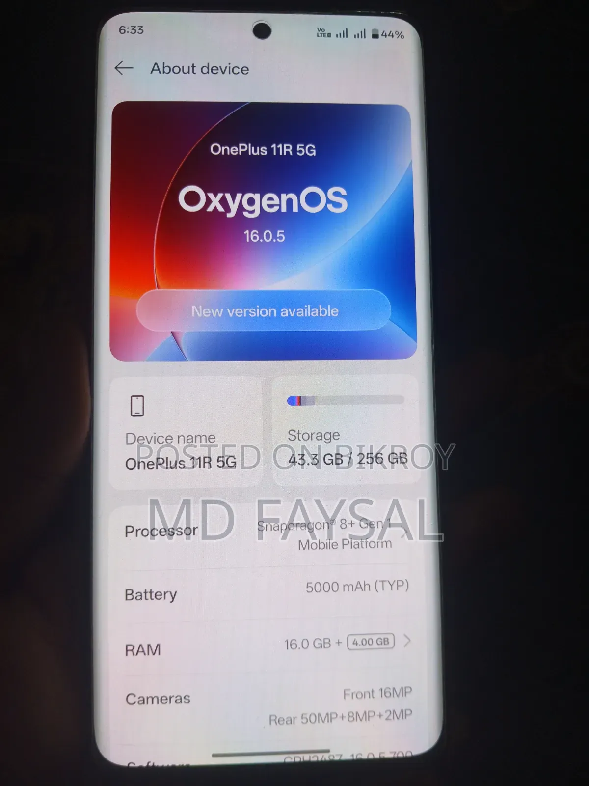 OnePlus 11R 256 GB Black
