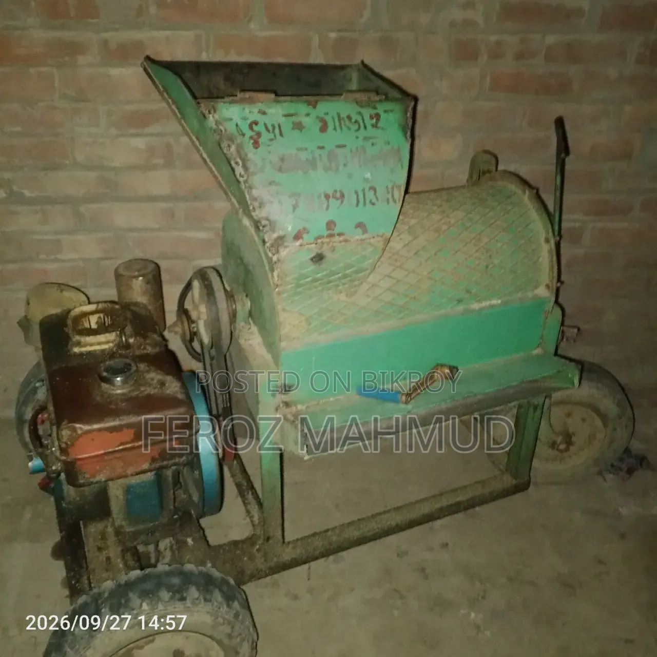 Corn Crushing Machine for Urgent Sale.