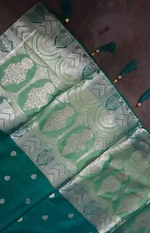 Nibir Bottle Green Color Lehenga