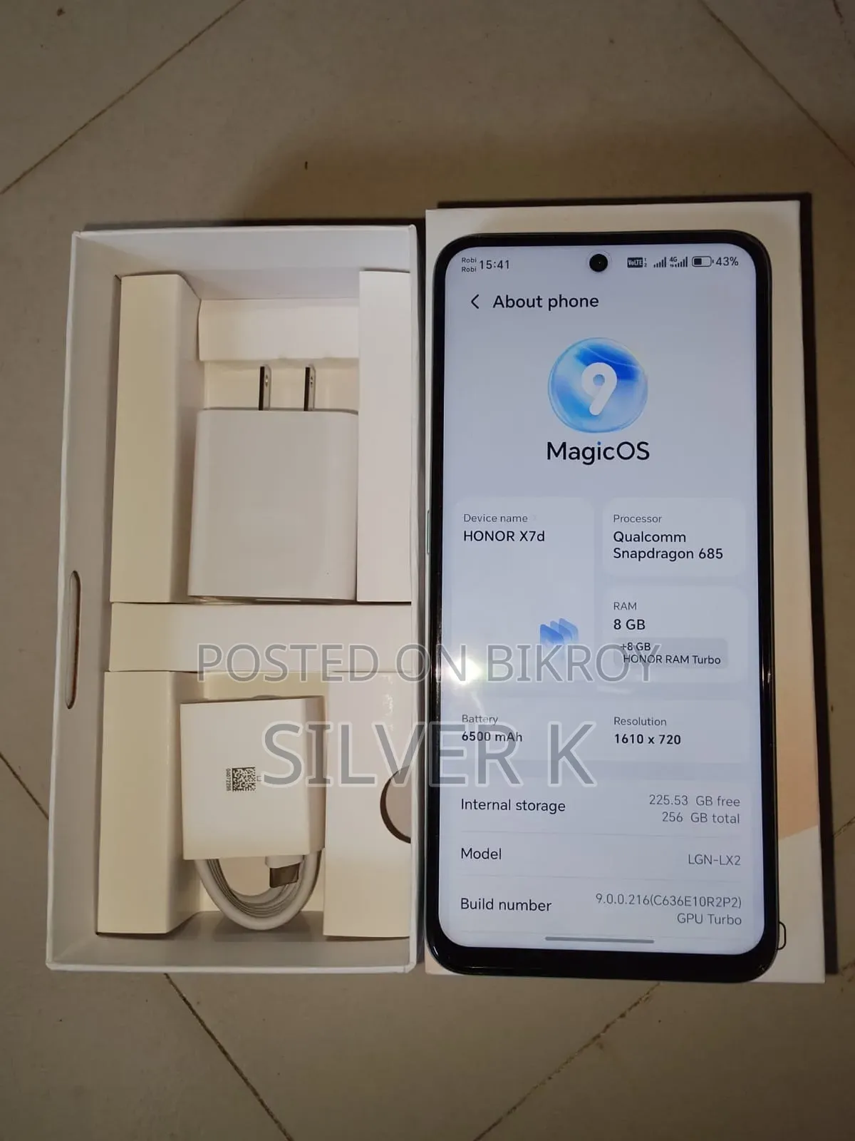 Honor X7d 256 GB Green