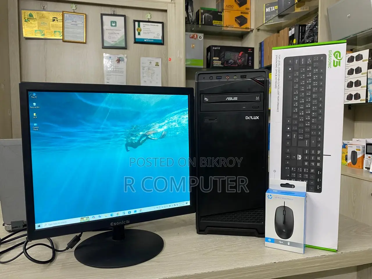 Desktop Computer Gigabyte 8GB Intel Core i5 SSD 128GB
