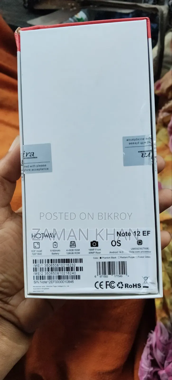 New Hotwav 8 GB Black