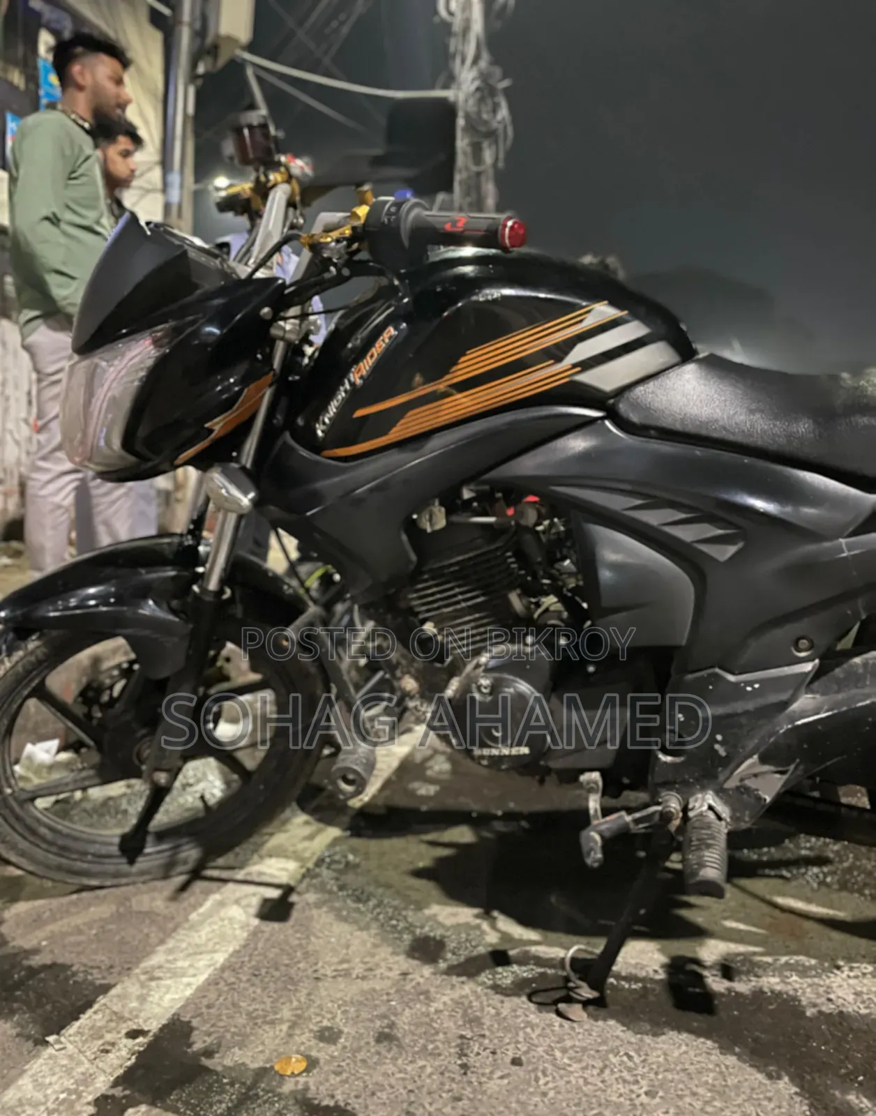 রানার নাইট রাইডার ভি২ ২০১৮ কালো