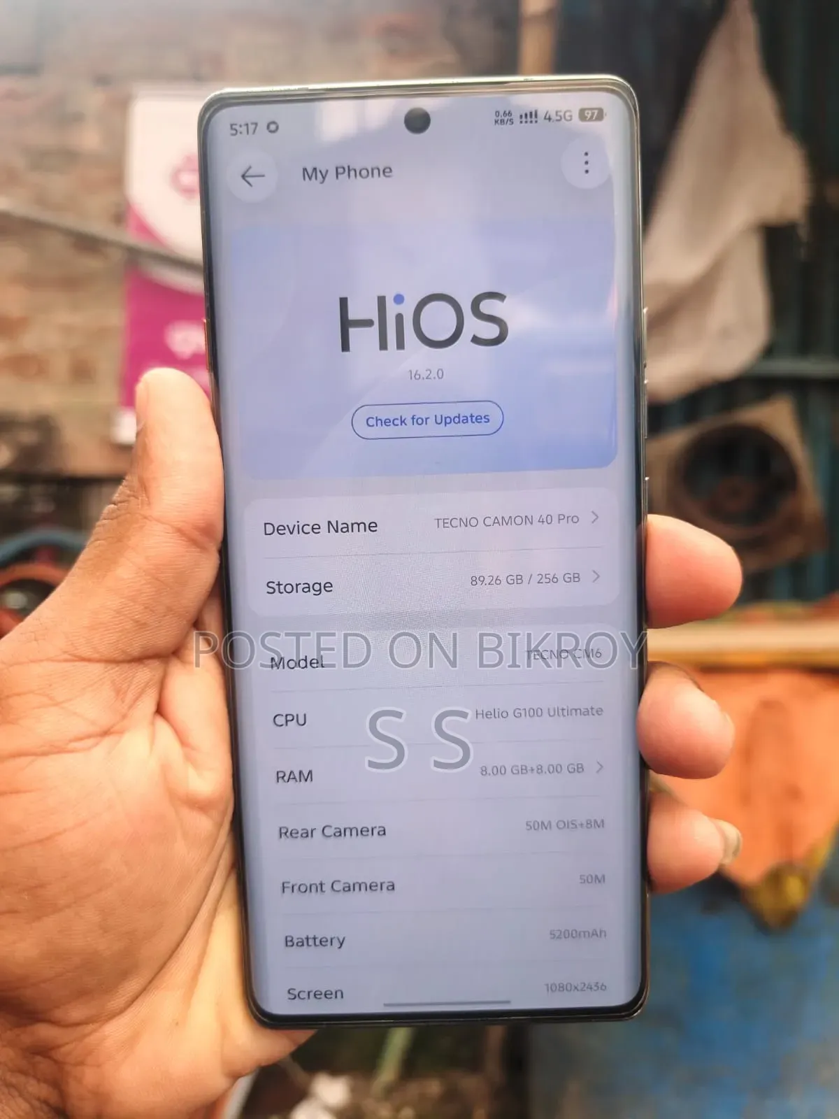 Tecno Camon 40 Pro 4G 256 GB Gray