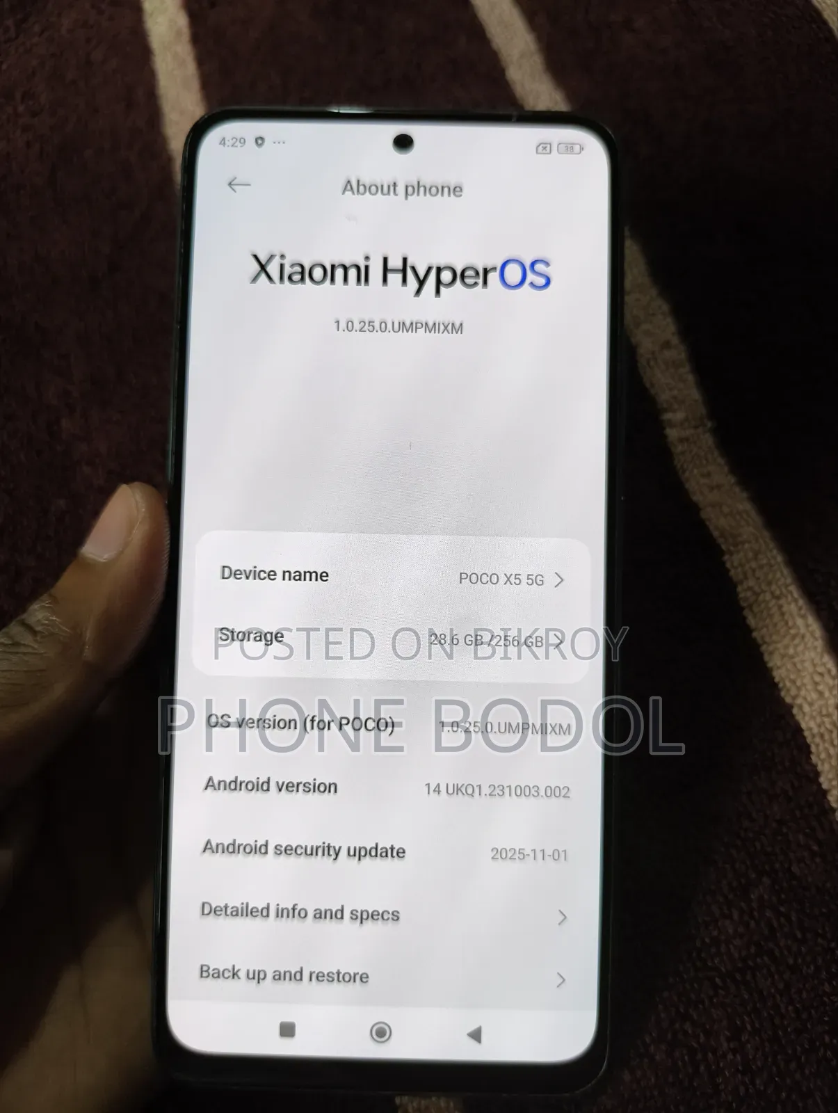 Xiaomi Poco X5 256 GB Blue