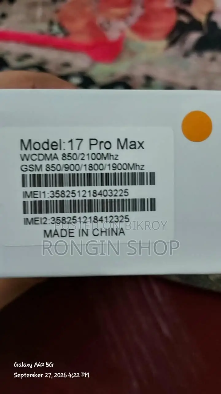Apple iPhone 17 Pro Max 256 GB Orange copy phone