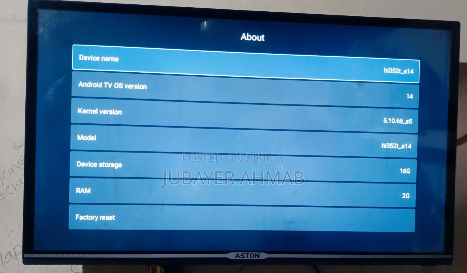 A Smart TV will be sold