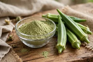 100% pure and natural okra powder made by hand, no adulteration.