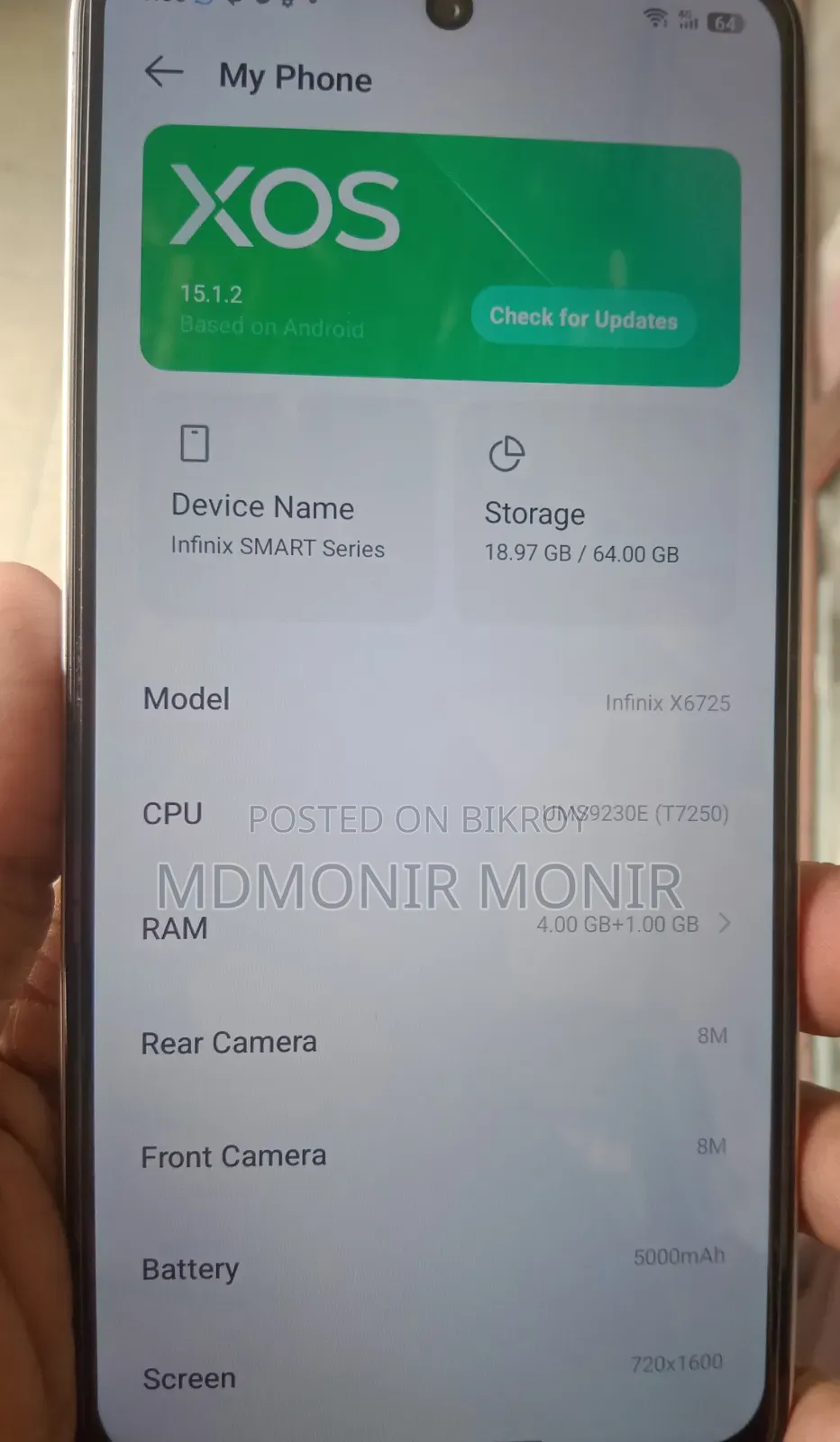 Infinix 64 GB Silver