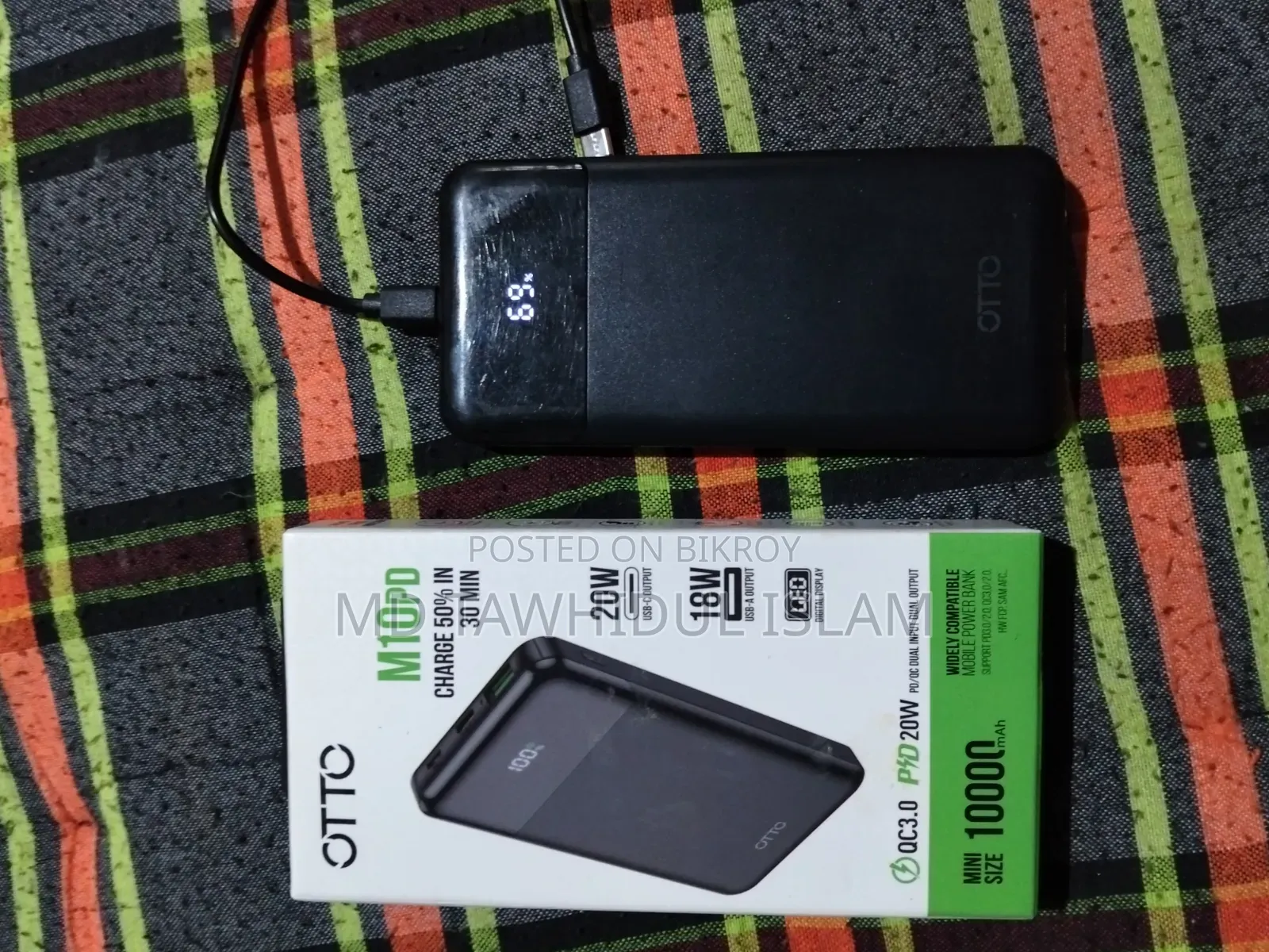 ওটো নতুন কন্ডিশন ১০০০০ এমএএইচ পাওয়ার ব্যাংক