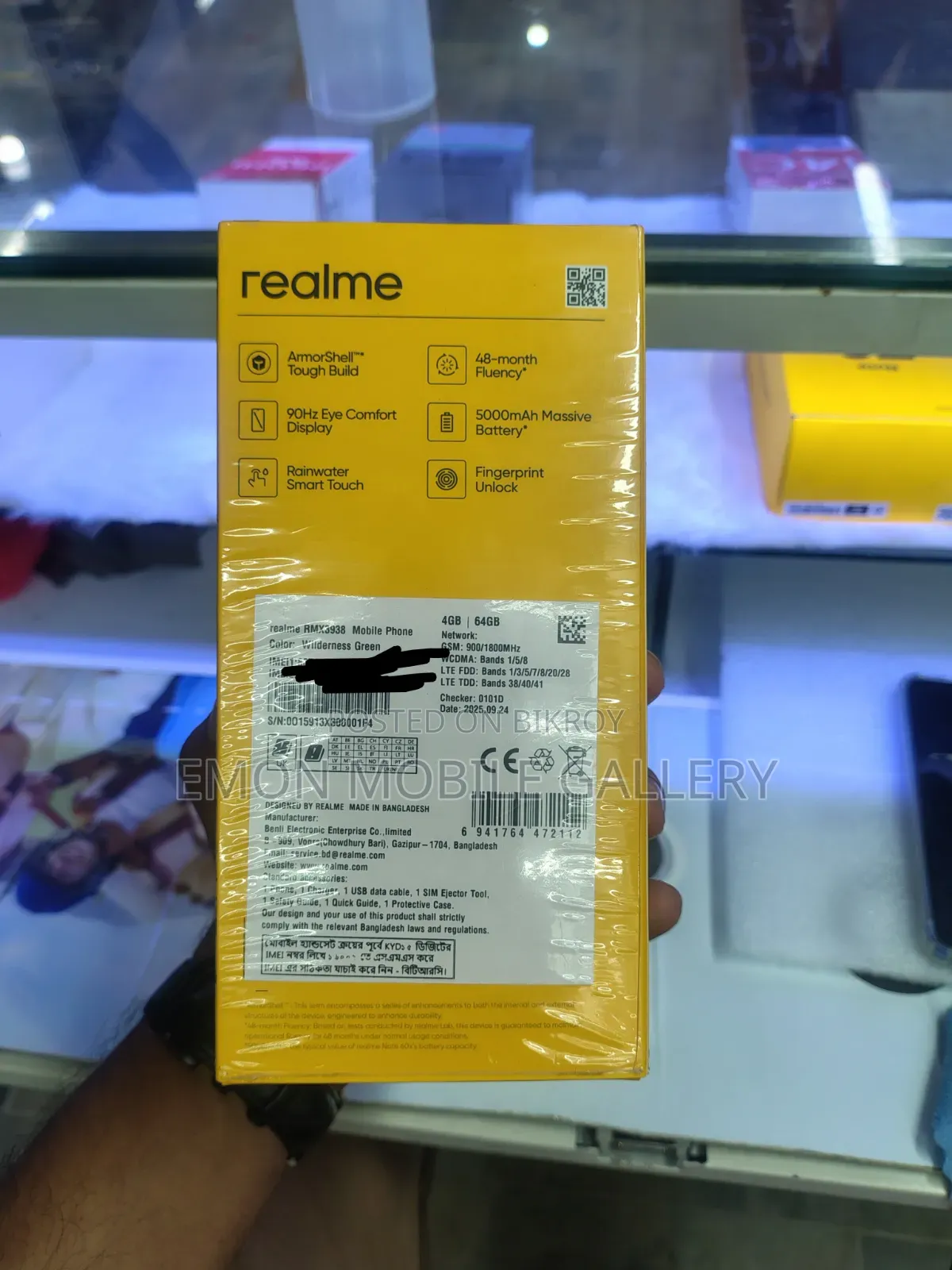 New Realme Note 60x 64 GB Green