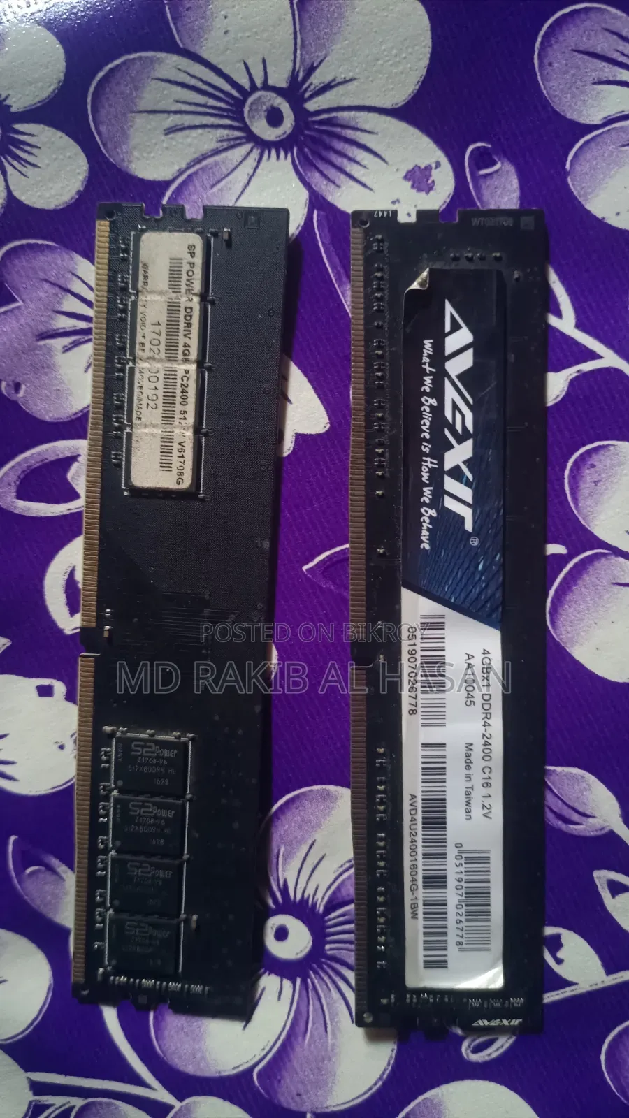 4x2 DDR4 Desktop RAM