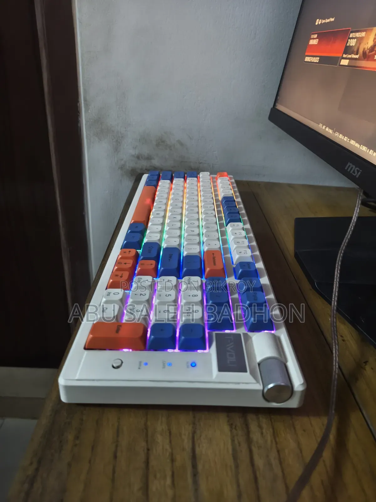 টুওলফ টি৭০ আরজিবি মেকানিক্যাল গেমিং কিবোর্ড