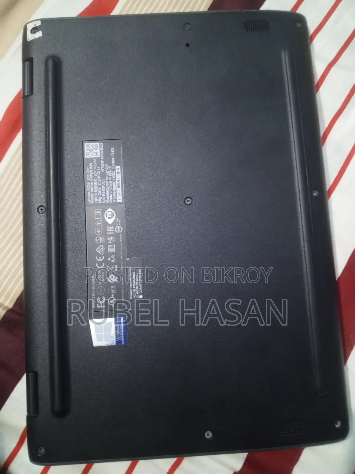Laptop Lenovo 100e 4GB Intel Core i3 SSD 140GB