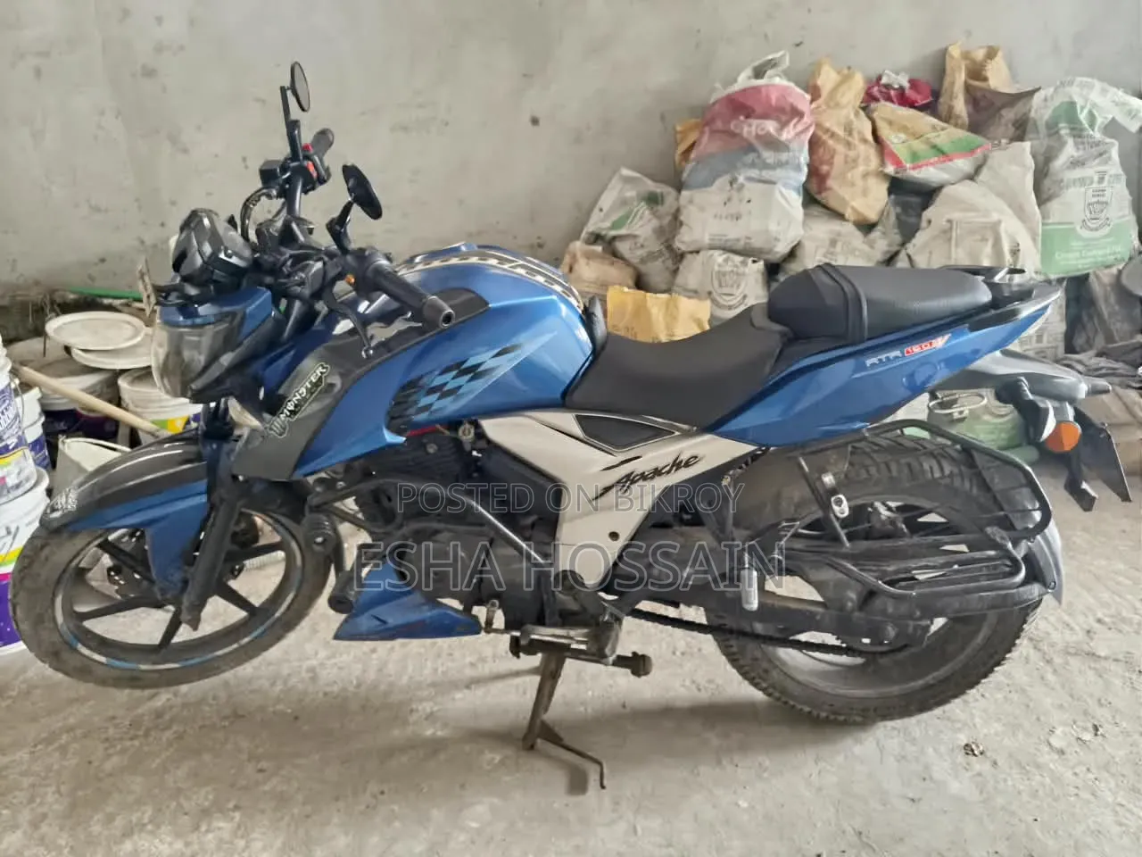 TVS Apache RTR 160 4V 2018 Blue
