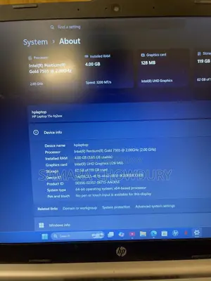 Laptop HP 15s 4GB Intel Pentium SSD 128GB