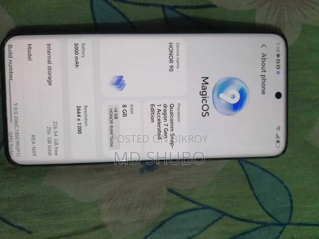 New Honor 90 256 GB Silver