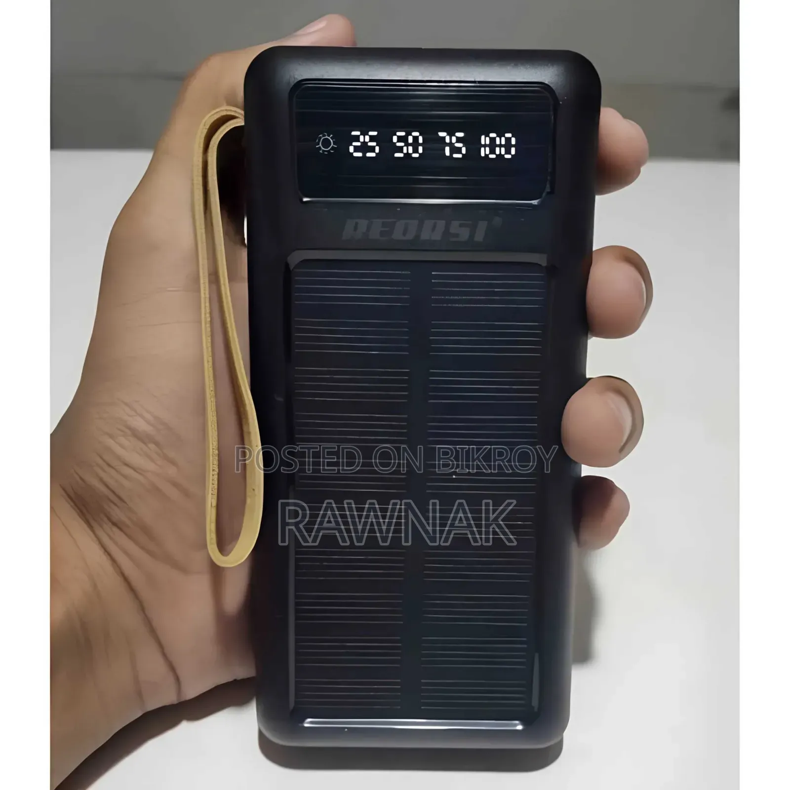 REORSI Solar Power Bank 10000mAh Fast Charging Portable Charger