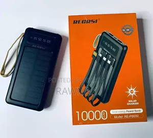 REORSI Solar Power Bank 10000mAh Fast Charging Portable Charger