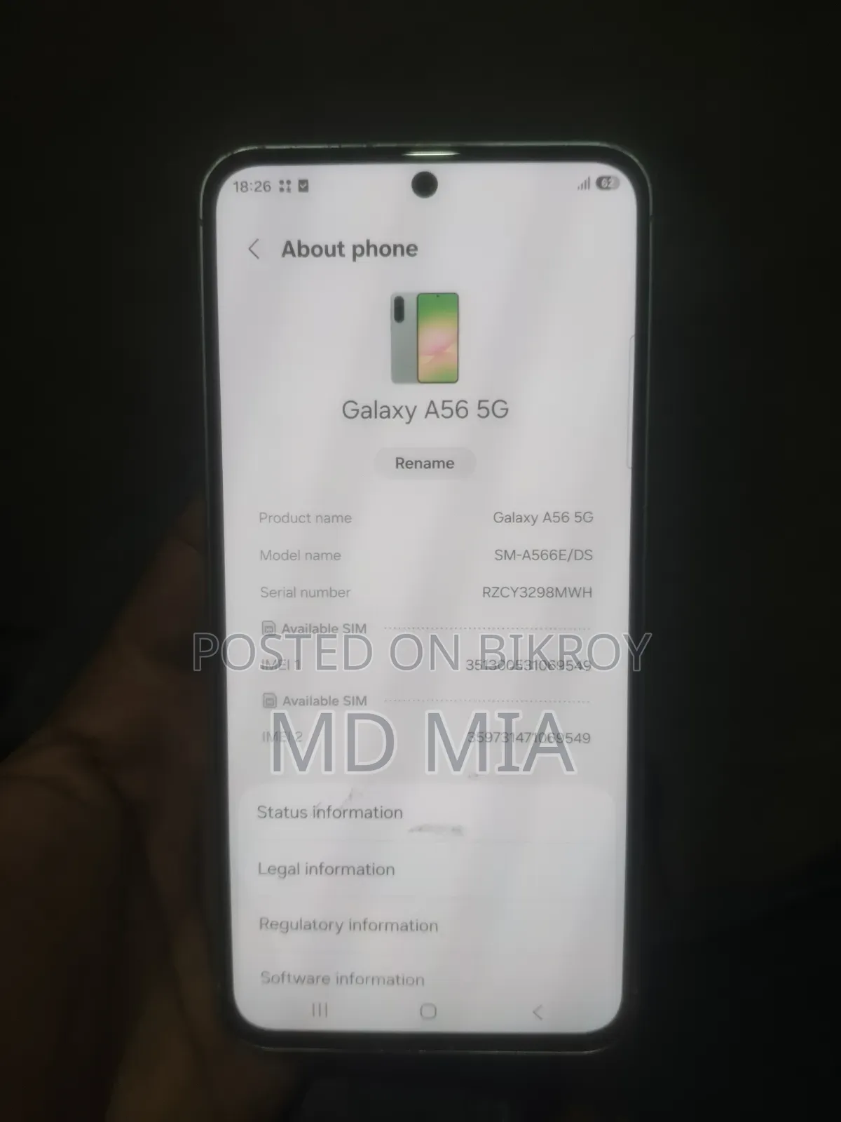 Samsung Galaxy A56 256 GB Silver