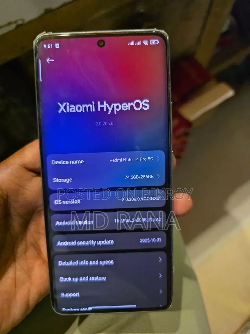 Xiaomi Redmi Note 14 Pro 5G 256 GB Silver