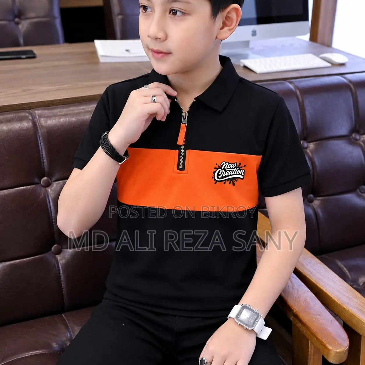 Premium China Cup Collar Baby Polo Shirt